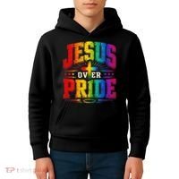 Jesus Over Pride Kids Hoodie thumb 4