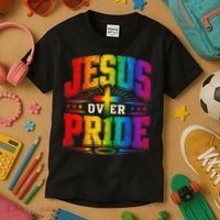 Jesus Over Pride Kids T-Shirt thumb 3