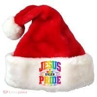 Jesus Over Pride Santa Hat thumb 0