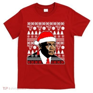 Jordan Crying Meme Ugly Christmas Sweater Design T-Shirt