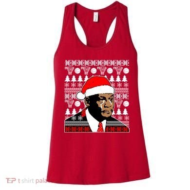 Jordan Crying Meme Ugly Christmas Sweater Design Women's Tank Top