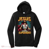 Jesus Original Superhero Comic Style Funny Christian Women's Hoodie thumb 0
