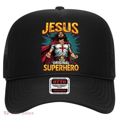 Jesus Original Superhero Comic Style Funny Christian Hat