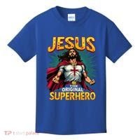 Jesus Original Superhero Comic Style Funny Christian Kids T-Shirt thumb 0