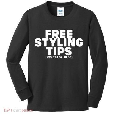 Joeyy On The Radar Wearing Free Styling Tips Kids Long Sleeve Shirt