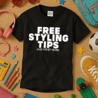 Joeyy On The Radar Wearing Free Styling Tips Kids T-Shirt thumb 3