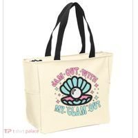 Jam Out With My Clam Out Funny Party Club Tote Bag thumb 2