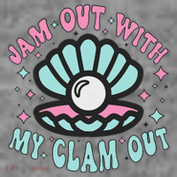 Jam Out With My Clam Out Funny Party Club Toddler Hoodie thumb 2