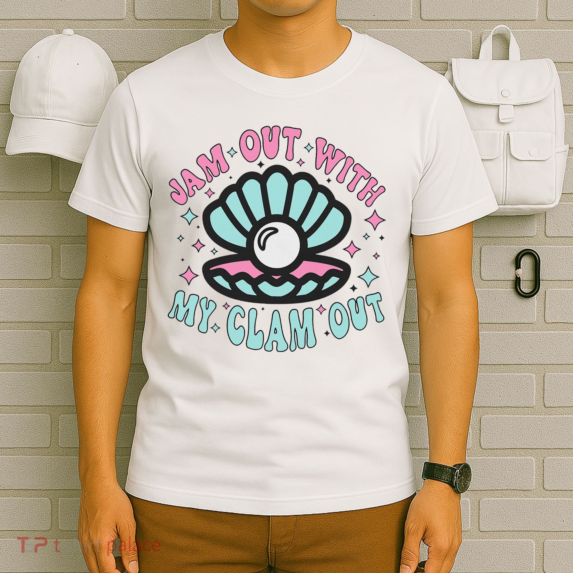 Jam Out With My Clam Out Funny Party Club T-Shirt