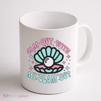 Jam Out With My Clam Out Funny Party Club Coffee Mug thumb 1