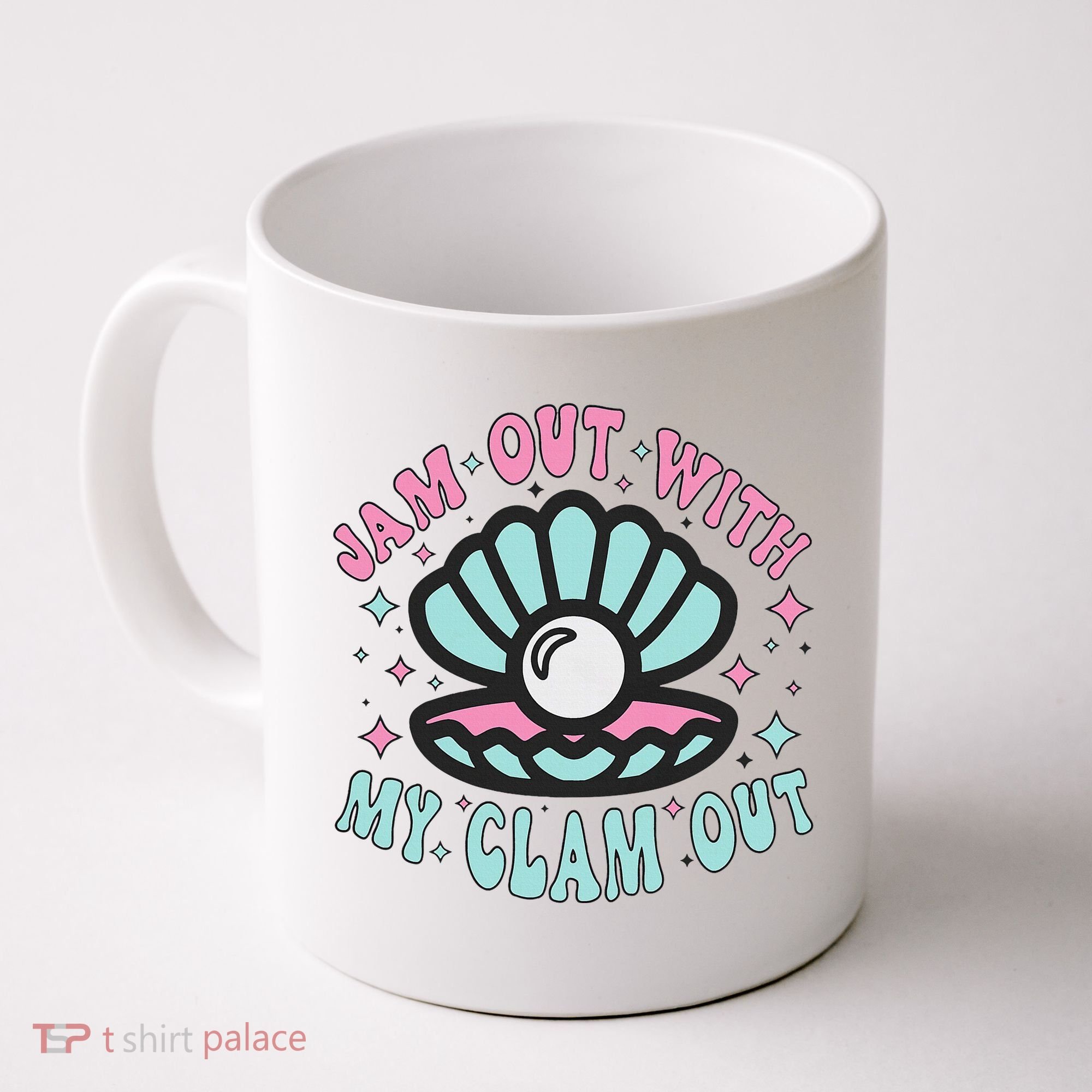 Jam Out With My Clam Out Funny Party Club Coffee Mug