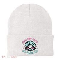 Jam Out With My Clam Out Funny Party Club Beanie thumb 0