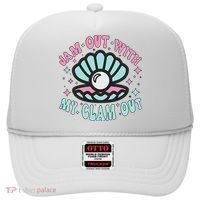 Jam Out With My Clam Out Funny Party Club Hat thumb 0