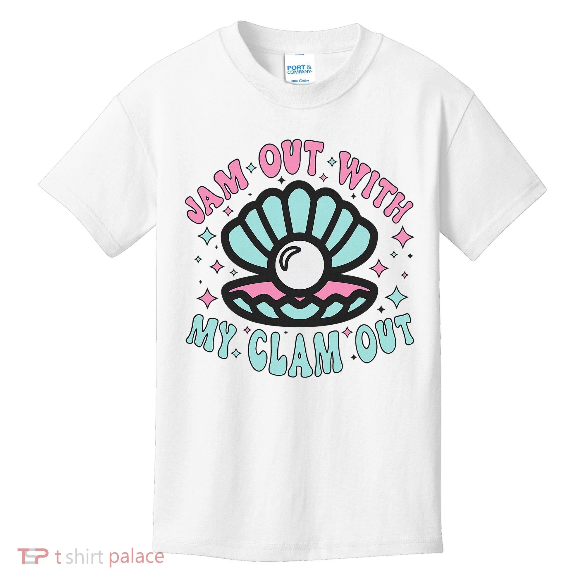 Jam Out With My Clam Out Funny Party Club Kids T-Shirt