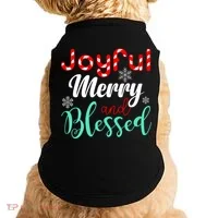 Joyful Merry And Blessed Doggie Tank thumb 0