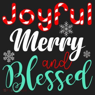 Joyful Merry And Blessed Comfort Colors Heavyweight Long Sleeve T-Shirt