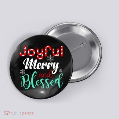 Joyful Merry And Blessed Button