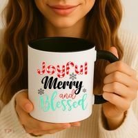 Joyful Merry And Blessed Coffee Mug thumb 3