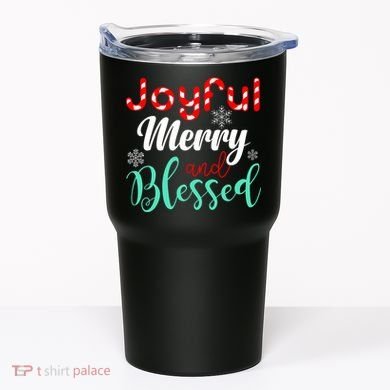 Joyful Merry And Blessed Tumbler