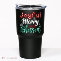Joyful Merry And Blessed Tumbler thumb 0