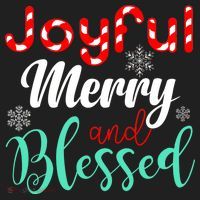 Joyful Merry And Blessed Hat thumb 2