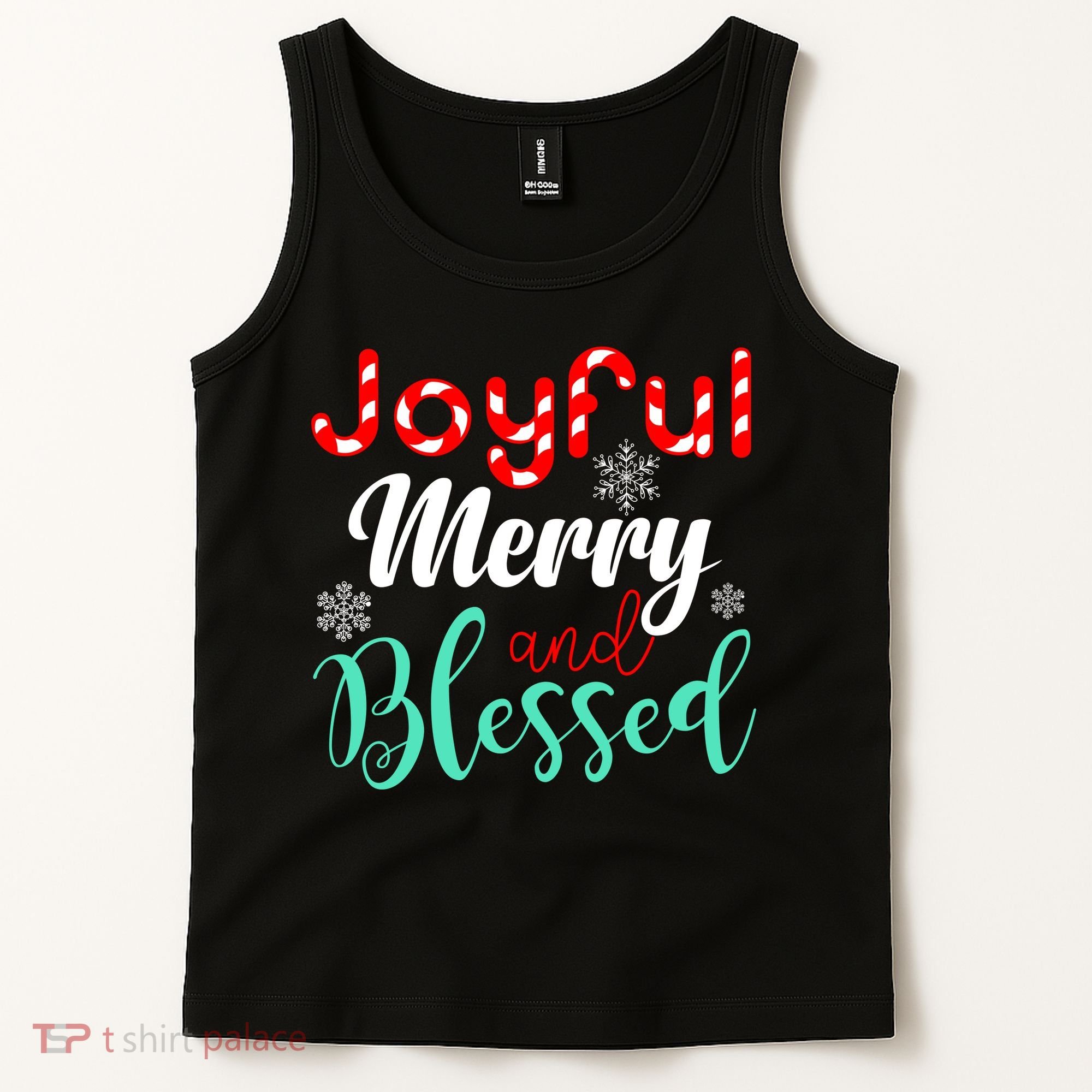 Joyful Merry And Blessed Tank Top