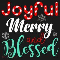 Joyful Merry And Blessed Tank Top thumb 6