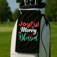 Joyful Merry And Blessed Golf Towel thumb 2