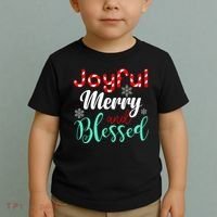Joyful Merry And Blessed Toddler T-Shirt thumb 2