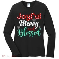 Joyful Merry And Blessed Women's Long Sleeve Shirt thumb 0