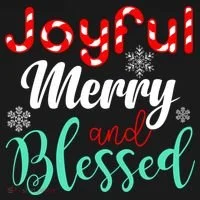 Joyful Merry And Blessed Women's Long Sleeve Shirt thumb 2