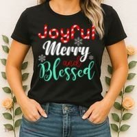 Joyful Merry And Blessed Women's T-Shirt thumb 2