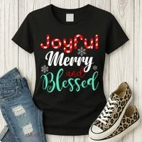 Joyful Merry And Blessed Women's T-Shirt thumb 3