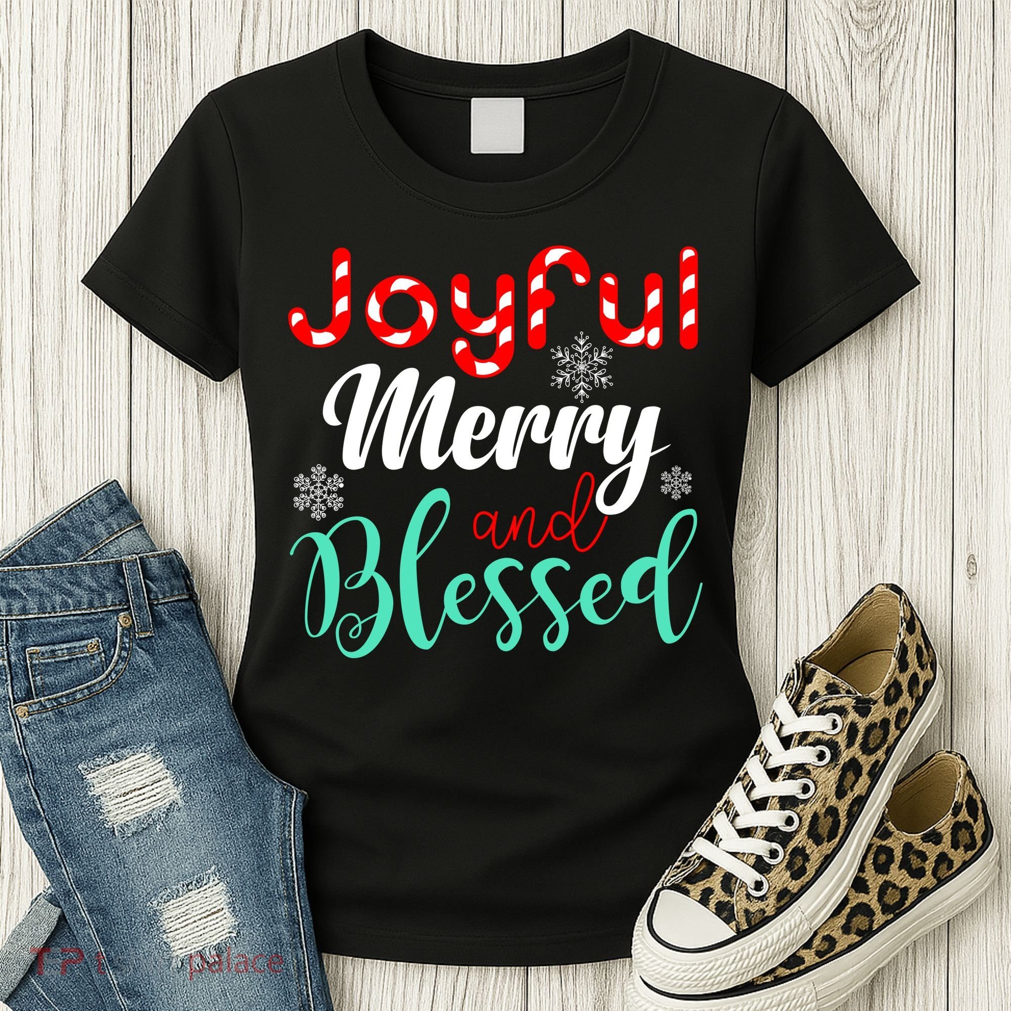 Joyful Merry And Blessed Women's T-Shirt