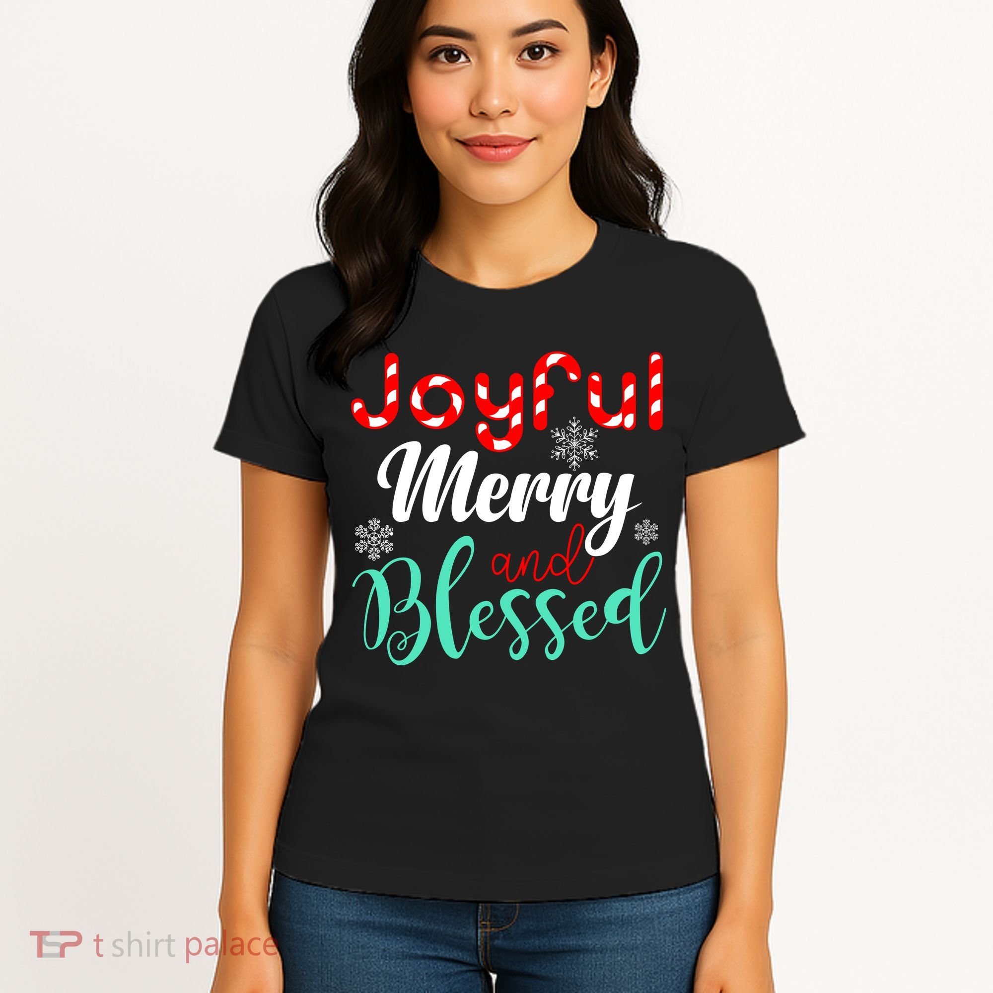 Joyful Merry And Blessed Women's T-Shirt