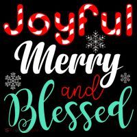 Joyful Merry And Blessed Kids Long Sleeve Shirt thumb 2