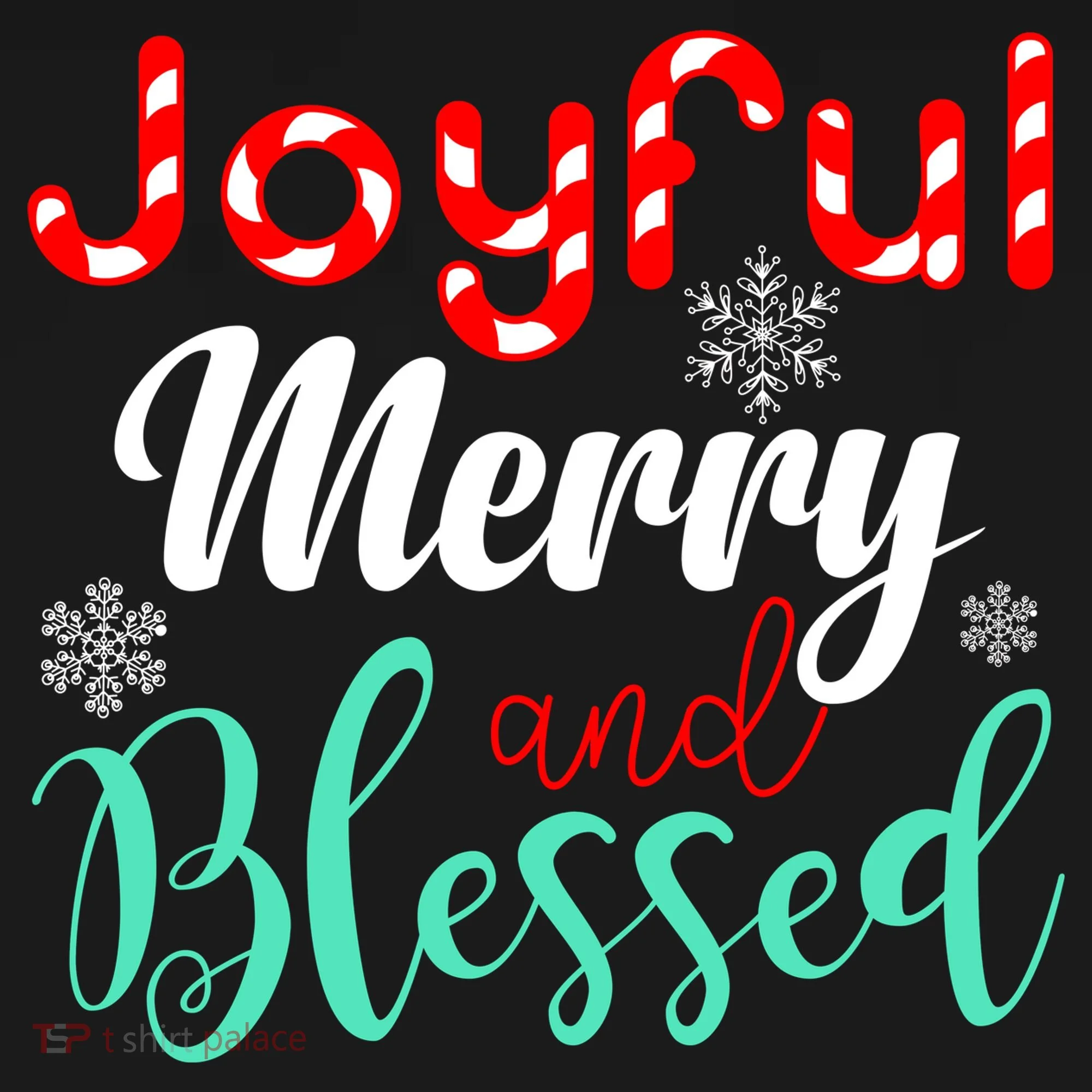 Joyful Merry And Blessed Kids Long Sleeve Shirt