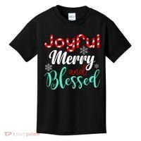 Joyful Merry And Blessed Kids T-Shirt thumb 0