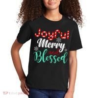 Joyful Merry And Blessed Kids T-Shirt thumb 2