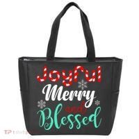 Joyful Merry And Blessed Tote Bag thumb 0
