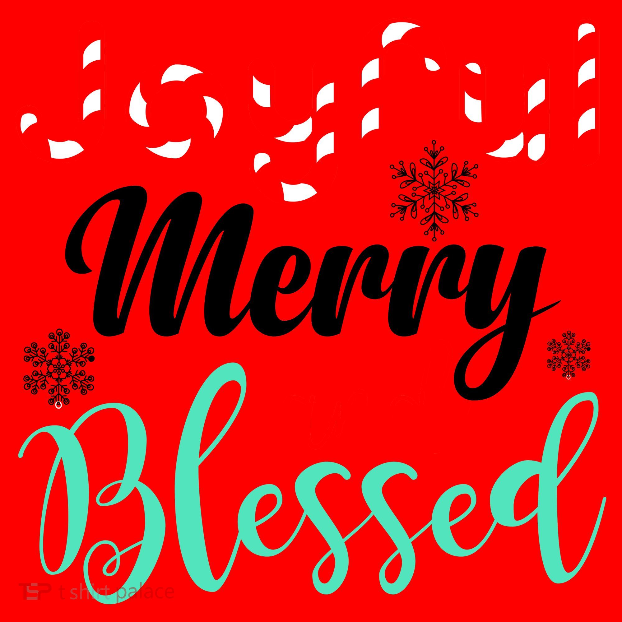 Joyful Merry And Blessed Santa Hat
