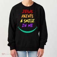 Jesus Paints A Smile In Me Women's Sweatshirt thumb 0