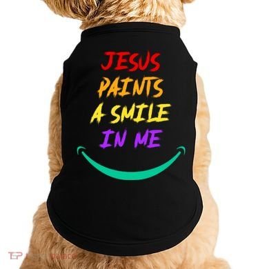Jesus Paints A Smile In Me Doggie Tank