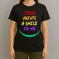 Jesus Paints A Smile In Me T-Shirt thumb 4