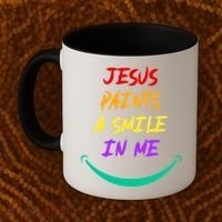 Jesus Paints A Smile In Me Coffee Mug thumb 2