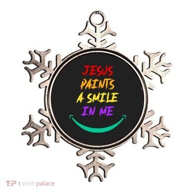 Jesus Paints A Smile In Me Ornament