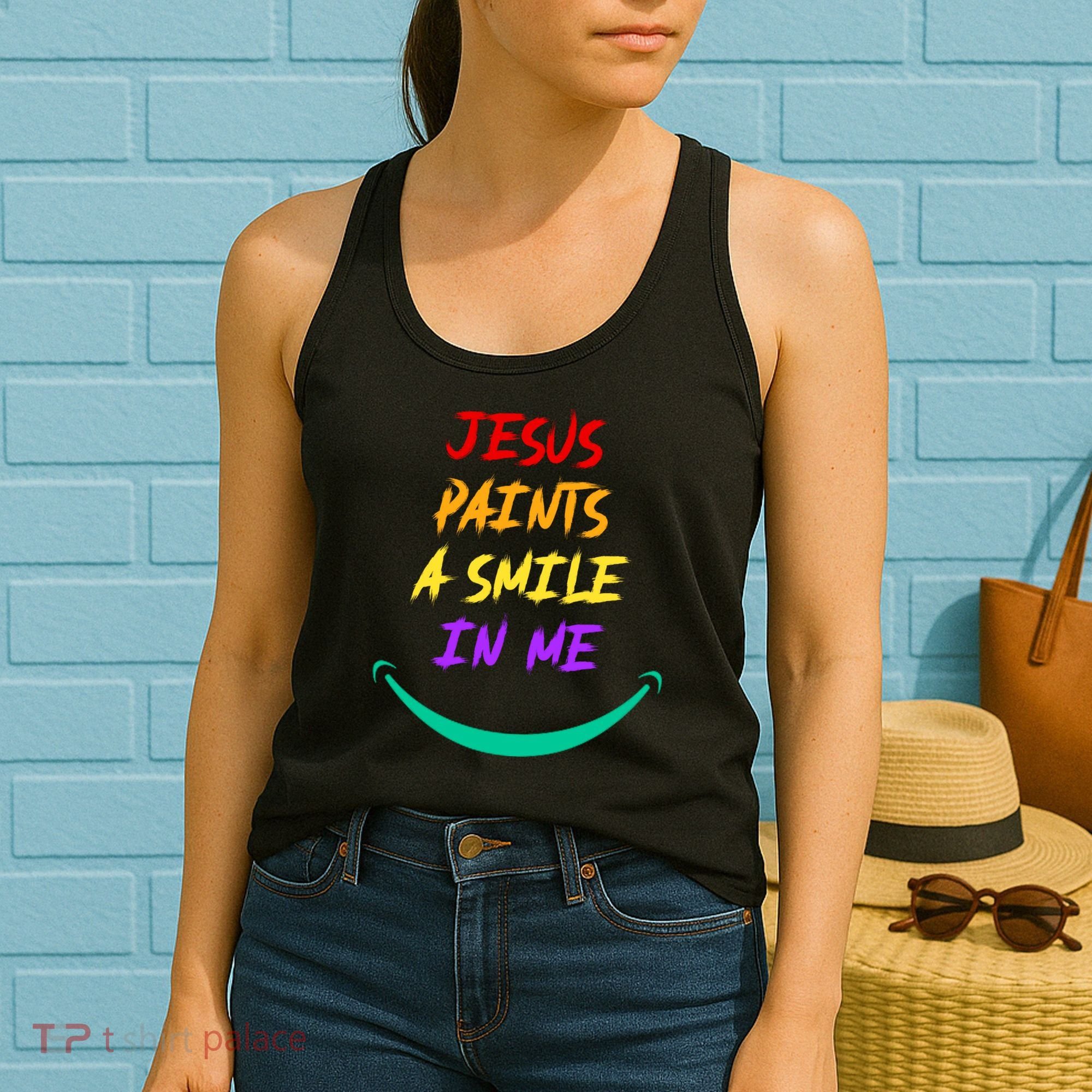 Jesus Paints A Smile In Me Women's Tank Top