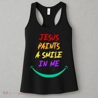 Jesus Paints A Smile In Me Women's Tank Top thumb 3