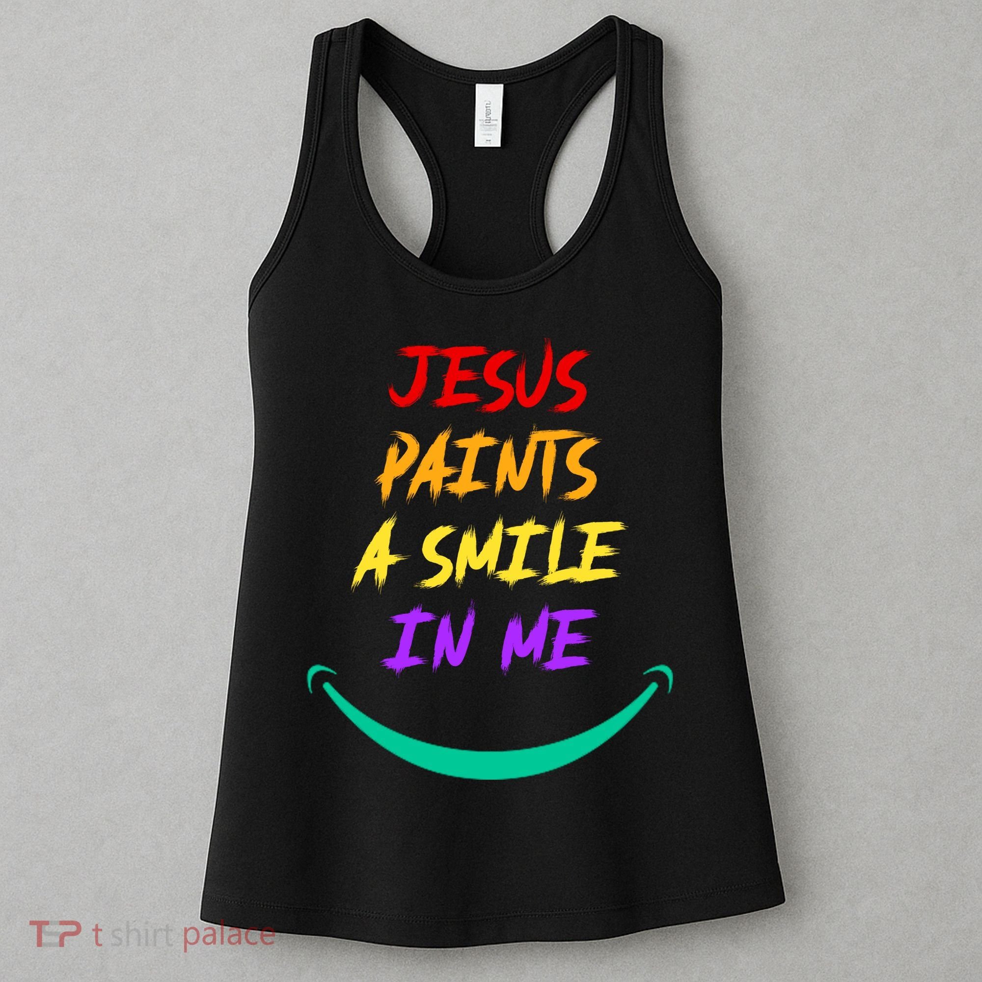 Jesus Paints A Smile In Me Women's Tank Top