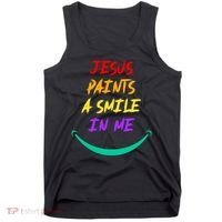 Jesus Paints A Smile In Me Tank Top thumb 0